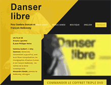 Tablet Screenshot of danserlibre.com